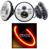 High Powered Sealed Beam Headlight Chrome Bezel - image 1