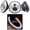High Powered Sealed Beam Headlight Chrome Bezel - image 1