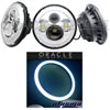 High Powered Sealed Beam Headlight Chrome Bezel - image 1