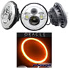 High Powered Sealed Beam Headlight Chrome Bezel - image 1