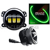 Off-Road LED Fog Lights Green LED Halo - image 1