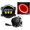 Off-Road LED Fog Lights Red Plasma Halo - image 1