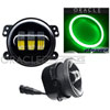 Off-Road LED Fog Lights Green Plasma Halo - image 1