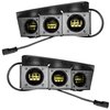 Triple LED Fog Light Kit for Late-Model Ford Bronco with OEM Modular Steel Front Bumper [Yellow] - image 2