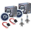 5.75" H4 Headlight Conversion Kit White LED Halo Includes - image 1
