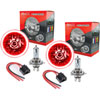 7" H4 Headlight Conversion Kit Red LED Halo Includes - image 1
