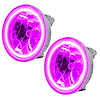 LED HALO Fog Light Assembly for 2010-2013 Chevy Camaro - Pink - image 1