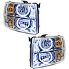 LED HALO Headlight Assembly Comes with preinstalled white LED Halos - image 1