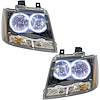 LED HALO Headlight Assembly Comes with preinstalled white LED Halos - image 1