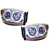 LED HALO Headlight Assembly Comes with preinstalled white LED Halos - image 1