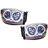 LED HALO Headlight Assembly Comes with preinstalled white LED Halos - image 1