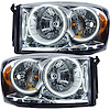 LED HALO Headlight Assembly Comes with preinstalled white LED Halos - image 1