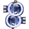 LED HALO Fog Light Assembly Comes with preinstalled white LED Halos - image 1