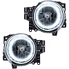 LED HALO Headlight Assembly Comes with preinstalled white LED Halos