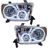 LED HALO Headlight Assembly Comes with preinstalled white LED Halos - image 1