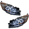 LED HALO Headlight Assembly Comes with preinstalled white LED Halos - image 1
