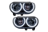 LED HALO Headlight Assembly Comes with preinstalled white LED Halos - image 1