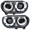 LED HALO Headlight Assembly Comes with preinstalled ColorSHIFT LED Halos 2008-2014 Dodge Challenger - image 2