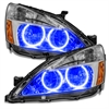 Halo Headlight Assemblies For 2003-2007 Honda Accord Coupe/Sedan [Blue] - image 1