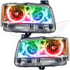 8901-334 SMD Pre-Assembled Headlights, Chrome Bezel, ColorSHIFT - No Controller - image 1