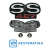 EM01-674 Grille Emblem "SS 427" for 1967-1968 Chevy Camaro, 1968-1969 Chevy Nova