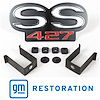 EM01-694 Grille Emblem "SS 427" for 1969 Chevy Camaro