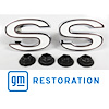 EM01-697 Fender Emblems "SS" for 1969-1972 Chevy Camaro - image 1