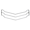 GRILLE MOLDING SET - 5 PIECE SET INCLUDES 2 OUTER E OR 3 MOLDINGS AND 3 LONG HORIZONTAL MOLDINGS 71 CHEVELLE - image 1