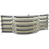 GR07-472C for 1947-1953 Chevy Truck Grille Assembly Chrome with Ivory Backsplash Includes Mounting Brackets Premium Quality - image 1