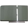 DOOR GLASS ASSY. LH TINTED SEDAN 55-57 CHEVY GLASS WITH TRACK ATTACHED - image 1