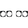 HEADLAMP BEZELS SET OF 4 MODIFY OUTBOARD BEZELS IF EQUIPPED WITH HEADLAMP WASHERS 69 CHEVELLE/EL CAMINO - image 1