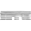 ML32-631S for 1963-1971 Mercedes-Benz W113 230/250/280SL Side Moulding Kit Upper Brass - image 1
