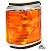 PL21-87L Front Parking Lamp, 1987-1991 Ford Pickup Bronco With Black & Chrome Trim LH - image 1