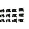 QP13-576C Quarter Panel Top Fin Molding Clip Set for 1957 Chevy Bel Air - image 1