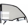 QW13-551L Quarter Window Frame 1955-1957 Chevy Convertible Lower Chrome With Clear Glass LH - image 1