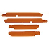 RP13-554T Rocker Panel Top Cover Set 1955 -1957 Chevy 4-Door Hardtop - image 1