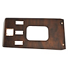 SH32-851PB for 1985-1989 Mercedes-Benz R107 Shifter Wood Cover W/ Hazard, Power Window, Power Mirror (Burl Wood)