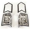 TP03-68S Tail Light Bezel Assembly Set for 1968-1969 Chevy Chevelle Wagon, Chevy El Camino, 1968-1969 GMC Sprint , - image 1