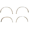 WL20-67S Wheel Well Molding Trim Set for 1968-1969 Ford Mustang - image 1