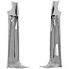 WS13-55GPC Chrome Windshield Garnish Moldings for 1955-1957 Chevy Bel Air, 210 2-Door Hardtop, Nomad - image 1