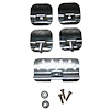 Windshield Reveal Molding Clip Set for 1955-1957 Chevy One-Fifty Series [Lower Joint] - image 1