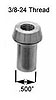Threaded Tube End Thread: 3/8"-24 (Right Hand) - image 1