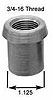 Threaded Tube End Thread: 3/4"-16 (Left Hand) - image 1