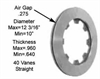Brake Rotor- .81 Custom Solid Mount- HD Straight - image 1