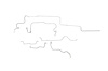Dodge Dart Wagon Brake Line Kits Standard Drum - 106 in Wheelbase 7-1/4 in Axle -1964 1965 1966 - image 1