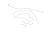 Austin Healey Midget Brake Line Kits Left Hand Drive 6 Pc. -1964 1965 1966 1967 1968 1969 - image 1