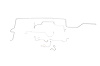Dodge Coronet Brake Line Kits Standard Drum - Right Front 4 in Rise at Center - 8-3/4 in Axle -1967 - image 1