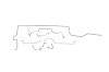 Plymouth Satellite Brake Line Kits Power Drum - Right Front 4 in Rise at Center - 8-3/4 in Axle -196 - image 1