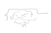 Dodge Coronet Brake Line Kits Standard Disc - Right Front Routes Under Frame - Dana Axle 2 Pc. Front - image 1