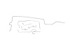 Plymouth Super Bird Brake Line Kits Standard Drum - Right Front Routes Over Frame - 8-3/4 in and Dan - image 1